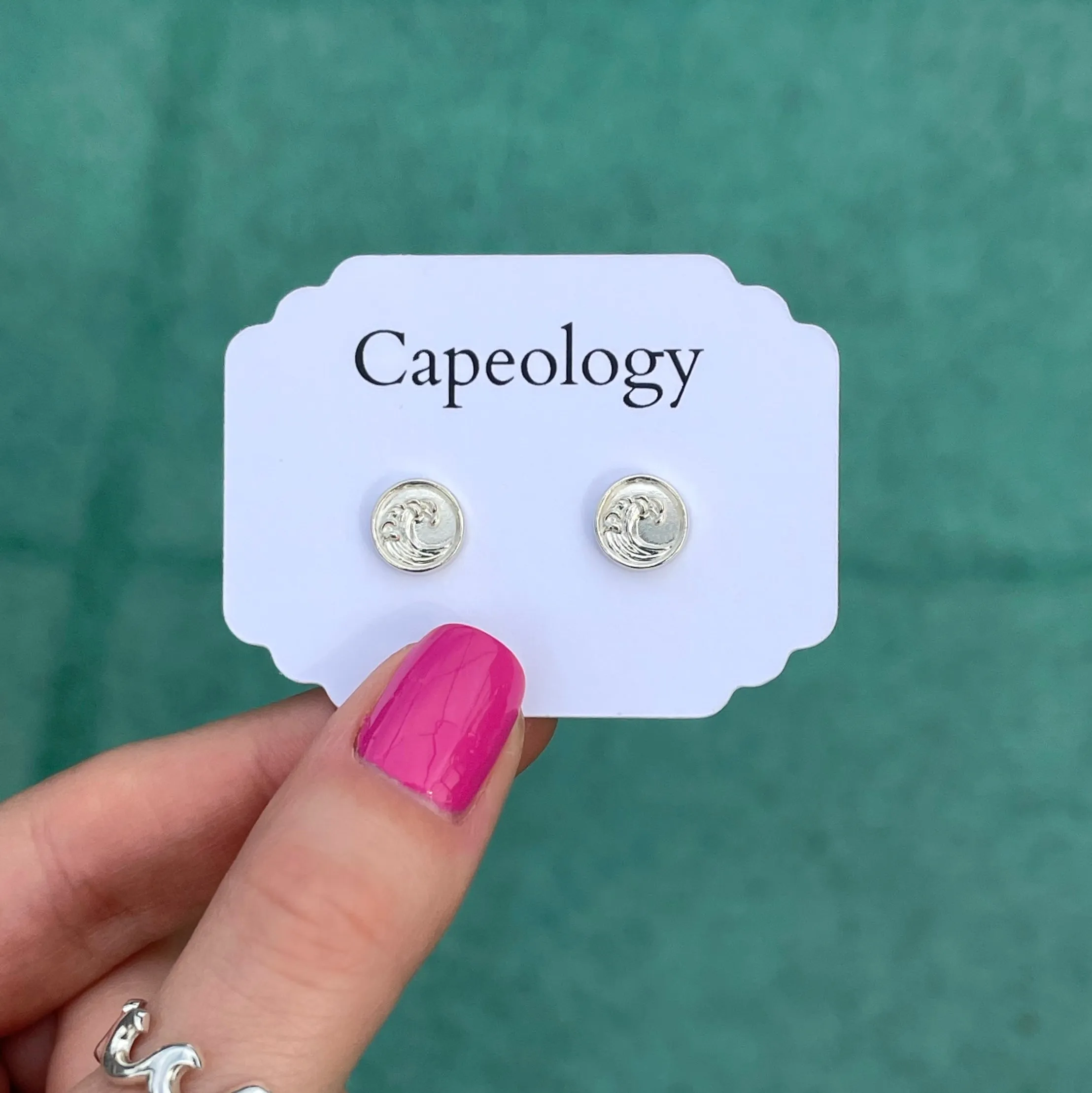 Wave Coin Earrings