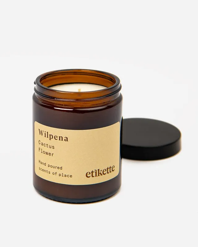 Wilpena // Cactus Flower Etikette Candles